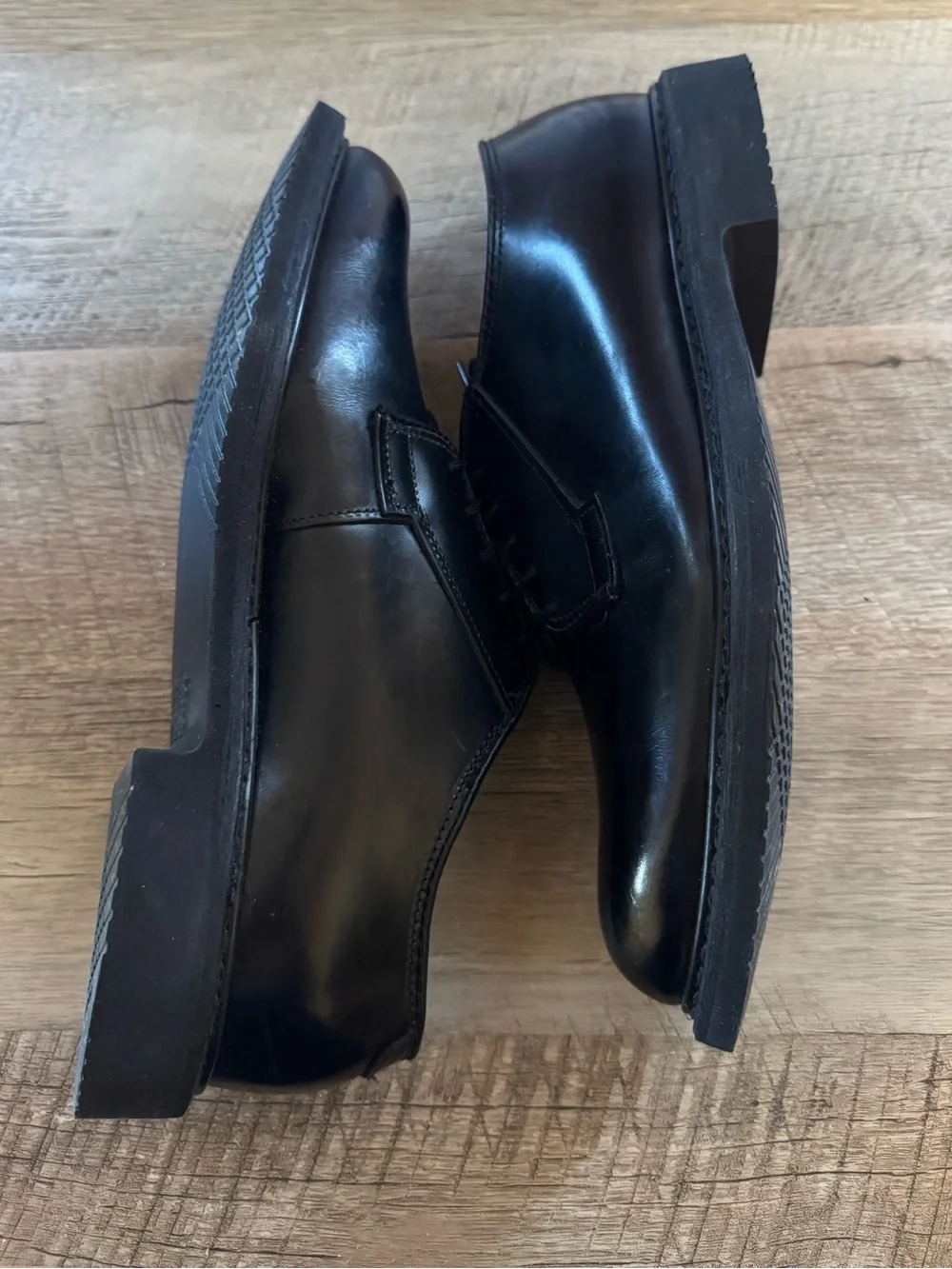 Bates Black Leather Uniform Oxford Shoes (7.5 D)